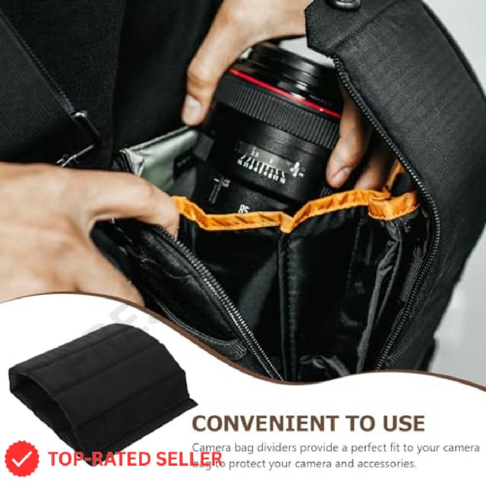 Padded Camera Bag Insert Organizer Adjustable Div… - image 6